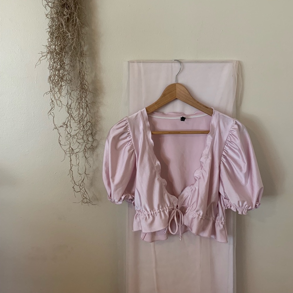 Urban Outfitters lavender puff sleeve blouse